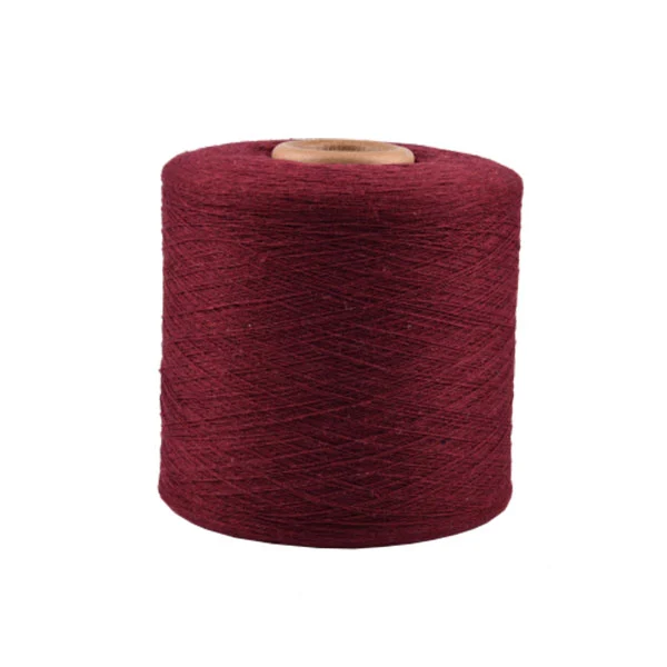 Baumwollpolyester dunkelrotes Garn für Hängematte